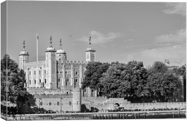 Tower of London, London on a sunny day  Canvas Print by Kevin Hellon