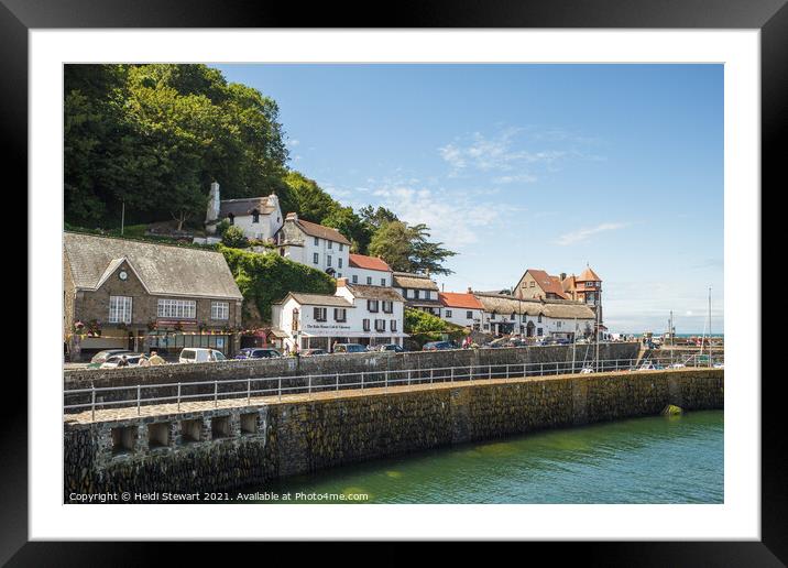Lynmouth Harbourside Framed Mounted Print by Heidi Stewart