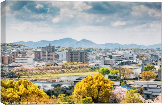 Spring of Okayama city Canvas Print by Sanga Park