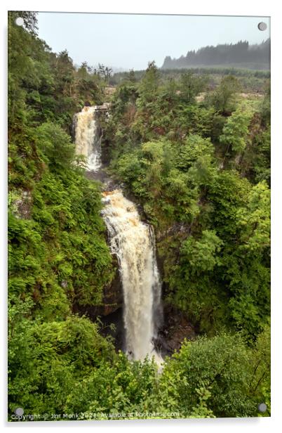 Glenashdale Falls, Isle of Arran Acrylic by Jim Monk