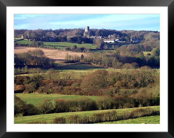 Purbeck countryside Framed Mounted Print by Mike Streeter