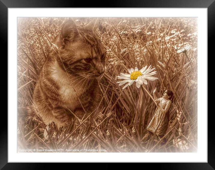 Meeting Milo - It's a small world. Framed Mounted Print by Susie Hawkins