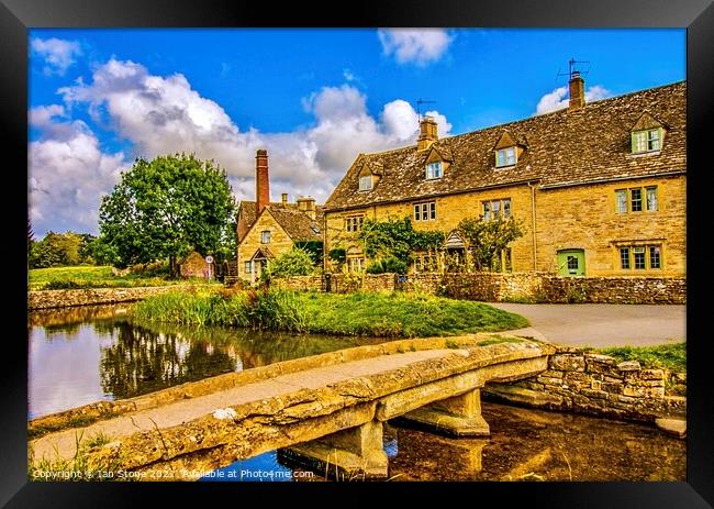 Lower Slaughter, Cotswolds. Framed Print by Ian Stone