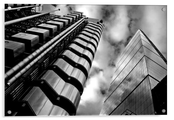 Lloyds Of London And Leadenhall Building England Acrylic by Andy Evans Photos