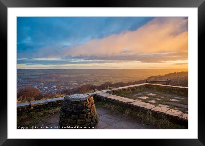 Otley - Yorkshire Views at Sunrise Framed Mounted Print by Richard Perks
