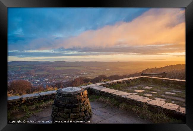Otley - Yorkshire Views at Sunrise Framed Print by Richard Perks