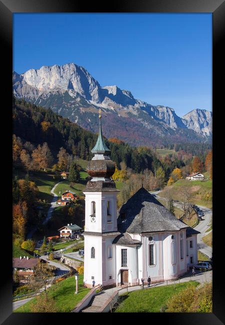 Wallfahrtskirche in Berchtesgaden, Bavaria Framed Print by Arterra 