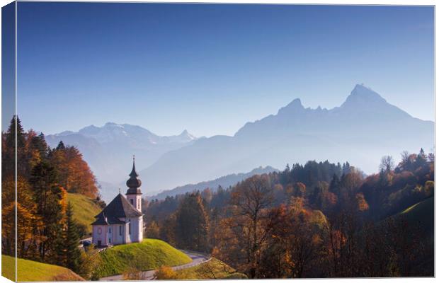 Berchtesgaden in Autumn, Bavaria Canvas Print by Arterra 