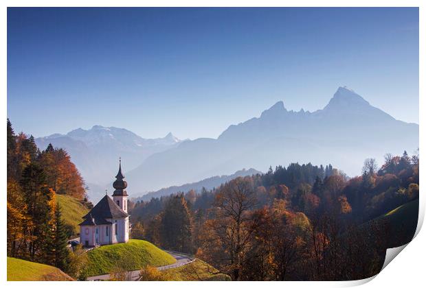 Berchtesgaden in Autumn, Bavaria Print by Arterra 