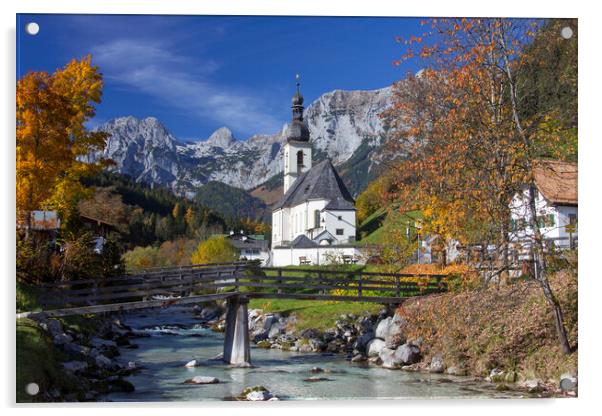 Ramsau in Berchtesgaden, Bavaria Acrylic by Arterra 