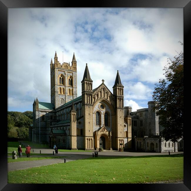 Majestic Buckfast Abbey on Dartmoor Framed Print by graham young