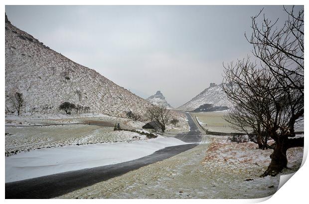 Winter in The Valley of Rocks  Print by graham young