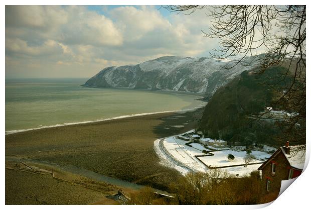 Winter Wonderland at Foreland Point Print by graham young