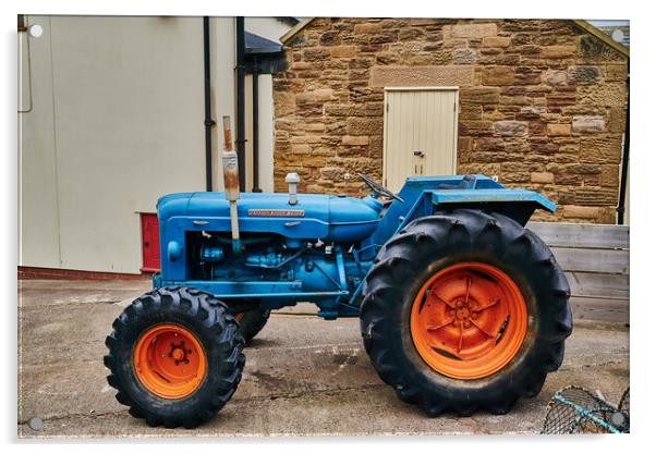Fordson Tractor Acrylic by John Ellis