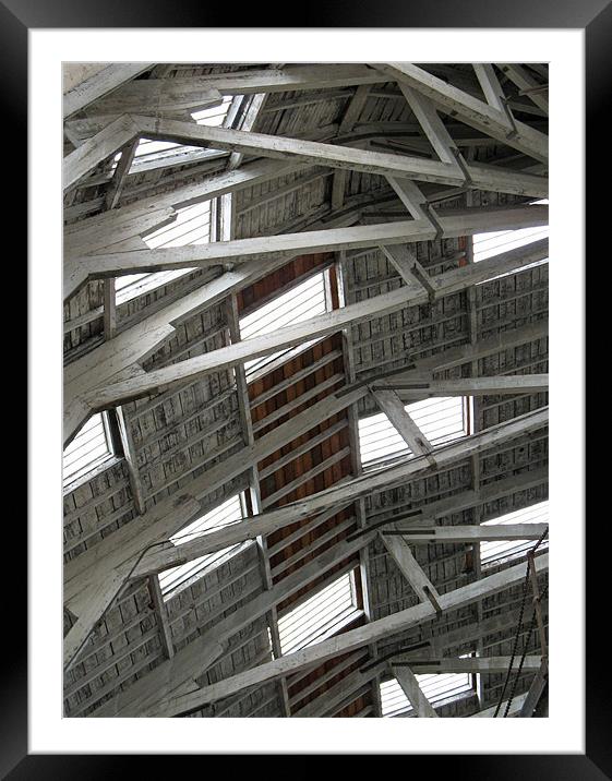 Chatham Dockyard roof Framed Mounted Print by Howard Corlett
