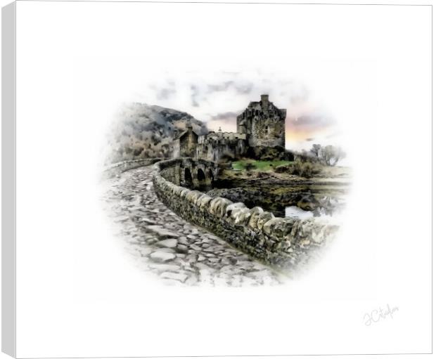 Castle and poem Scotland, Scottish Canvas Print by JC studios LRPS ARPS