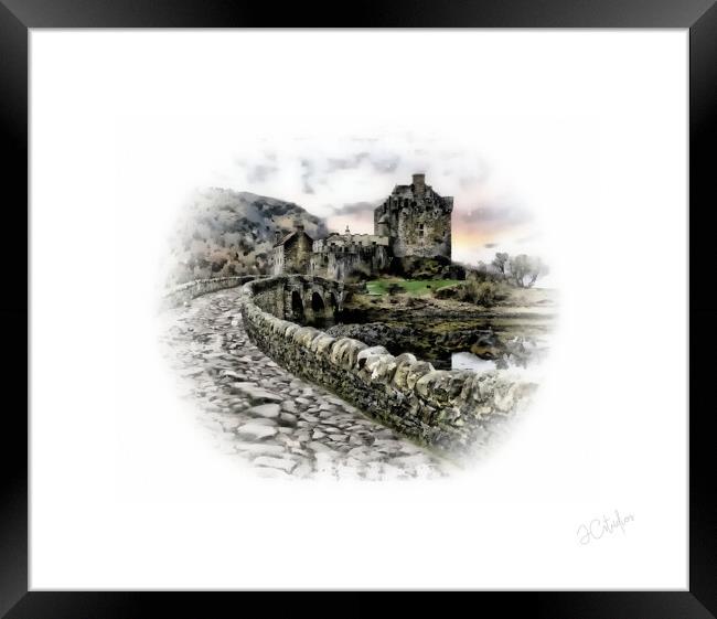 Castle and poem Scotland, Scottish Framed Print by JC studios LRPS ARPS