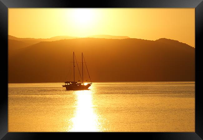 Sailing to the Sun Framed Print by Mark Hobson