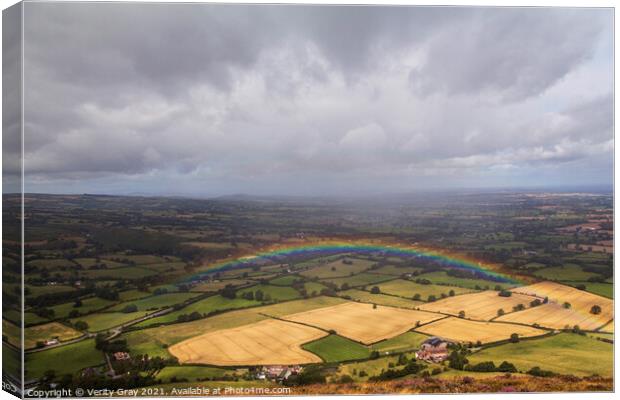above the rainbow Canvas Print by Verity Gray