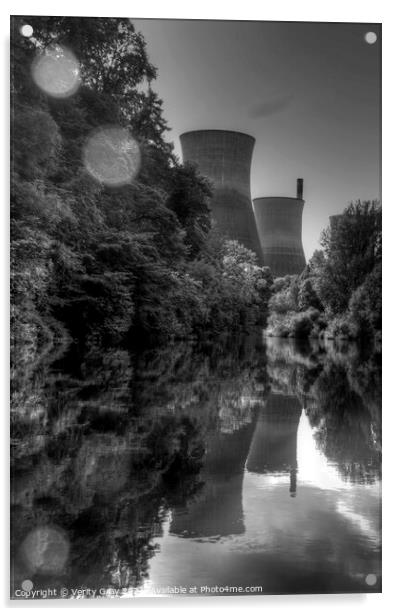 Ironbridge Cooling Towers Acrylic by Verity Gray