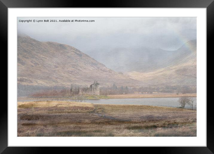 Castle in the Mist Framed Mounted Print by Lynn Bolt