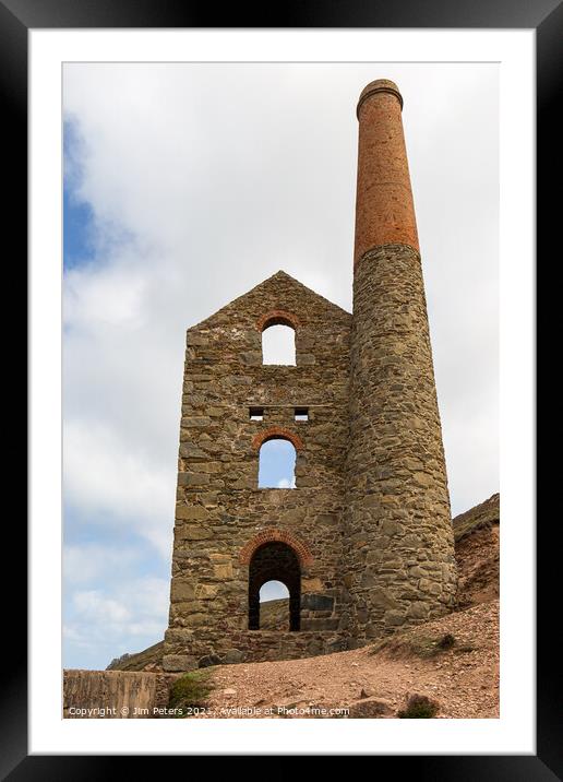 Wheal Coates Tin Mine Framed Mounted Print by Jim Peters