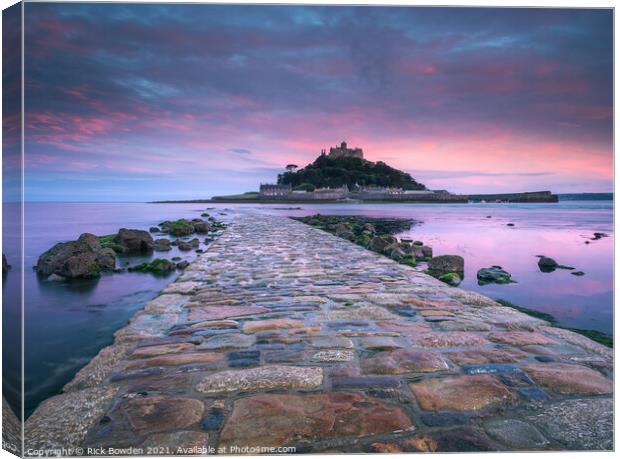St Michael's Mount Cornwall Canvas Print by Rick Bowden