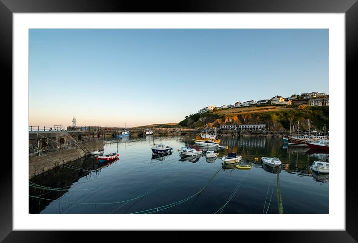 Mevagissey outer harbour, Cornwall  Framed Mounted Print by Frank Farrell