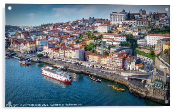 The City of Porto Acrylic by Viv Thompson