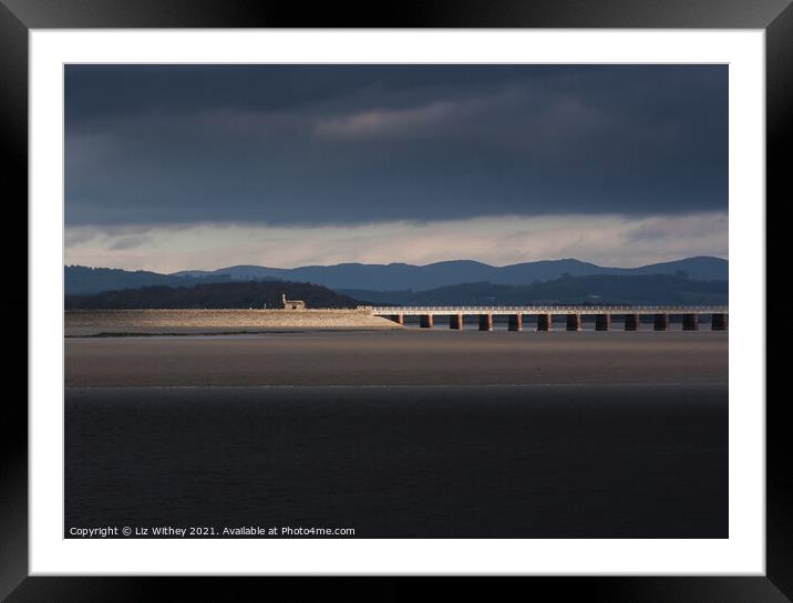 Arnside viaduct Framed Mounted Print by Liz Withey