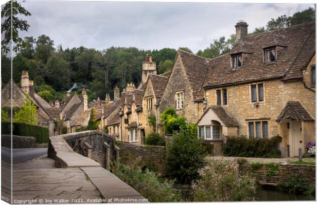 Castle Combe village which is in Wiltshire Canvas Print by Joy Walker