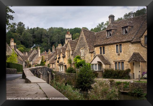 Castle Combe village which is in Wiltshire Framed Print by Joy Walker