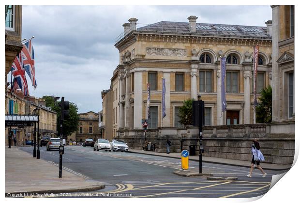 A view of the Ashmolean Museum, Oxford, England, UK Print by Joy Walker