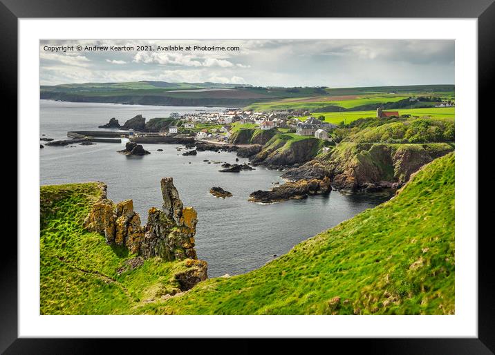 St Abbs, Scotland Framed Mounted Print by Andrew Kearton