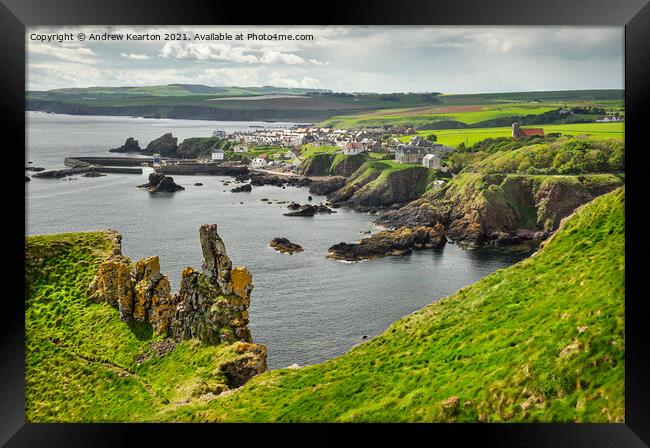 St Abbs, Scotland Framed Print by Andrew Kearton