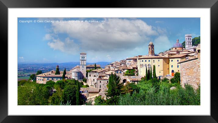 Assisi in the Perugia province of Italy Framed Mounted Print by Cass Castagnoli