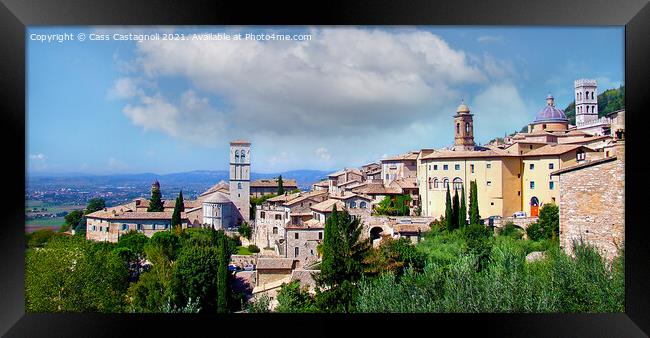 Assisi in the Perugia province of Italy Framed Print by Cass Castagnoli