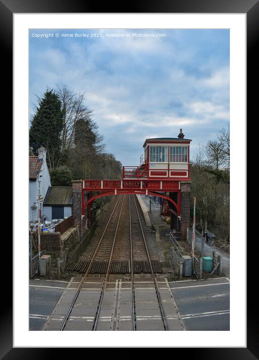 Wylam railway bridge  Framed Mounted Print by Aimie Burley