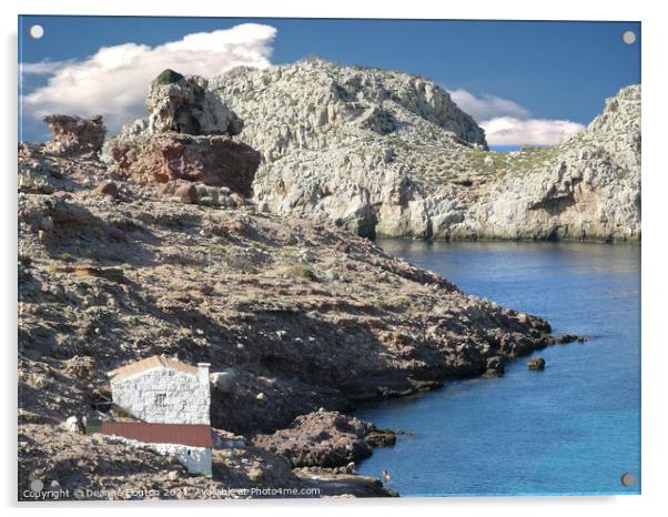  Cala Morella Menorca Serene Escape Acrylic by Deanne Flouton