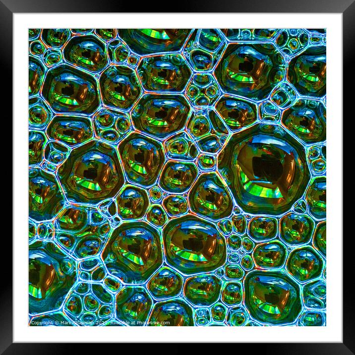 Colourful soap bubble abstract Framed Mounted Print by Photimageon UK