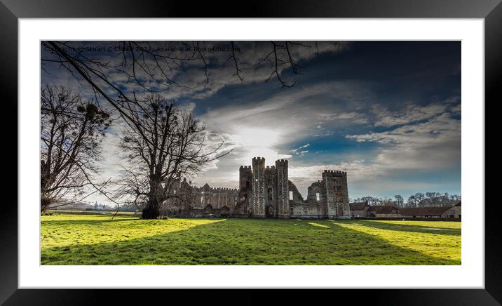 Cowdray House ruins Framed Mounted Print by Stuart C Clarke