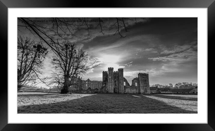 Cowdray House ruins Framed Mounted Print by Stuart C Clarke