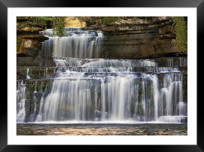 Cotter Force Waterfall Framed Mounted Print by Trevor Kersley RIP