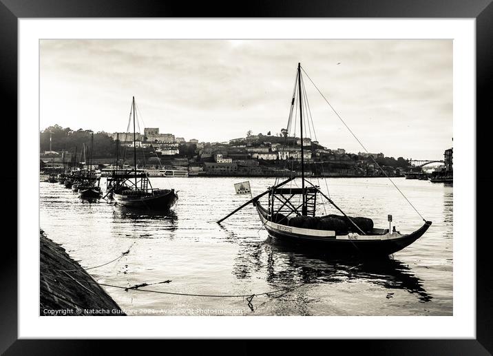 Rabelo boats Framed Mounted Print by Natacha Guevara