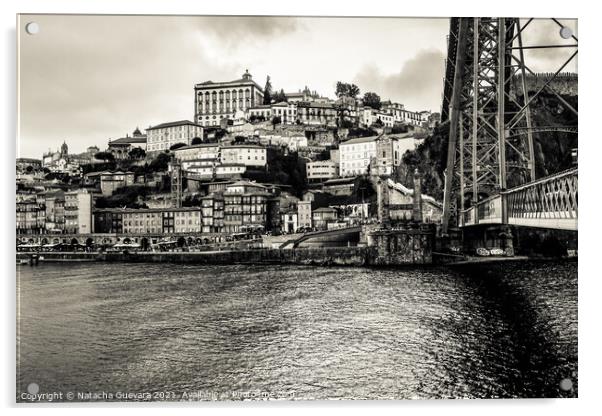 Douro river Acrylic by Natacha Guevara