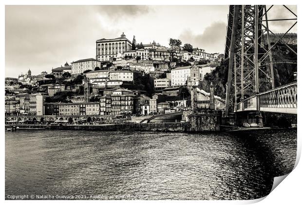 Douro river Print by Natacha Guevara