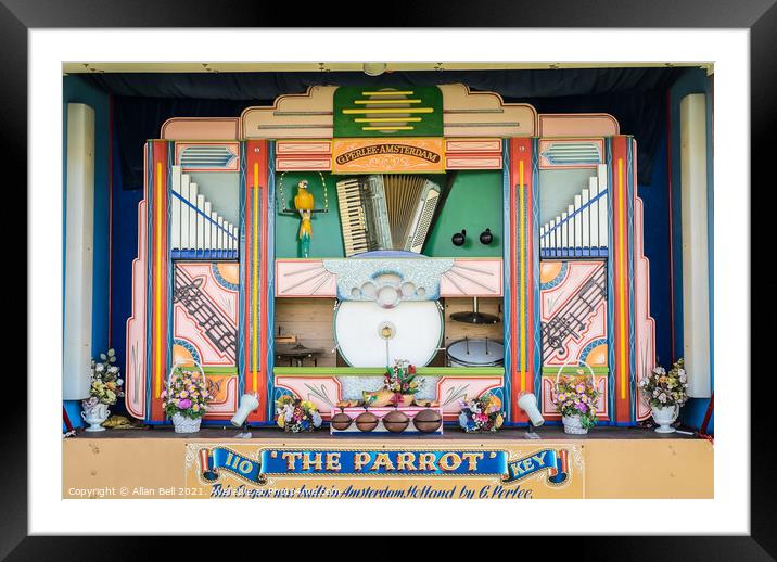 Fairground Organ Display Framed Mounted Print by Allan Bell