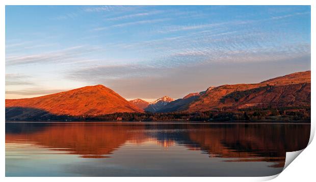 Sunset on Loch Fyne, Scotland Print by Rich Fotografi 