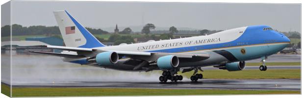 Air Force One Canvas Print by Allan Durward Photography