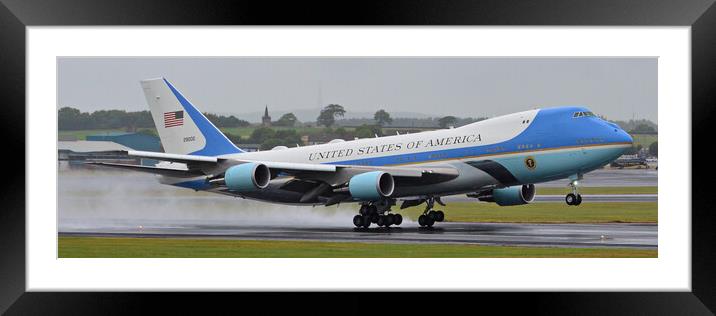 Air Force One Framed Mounted Print by Allan Durward Photography